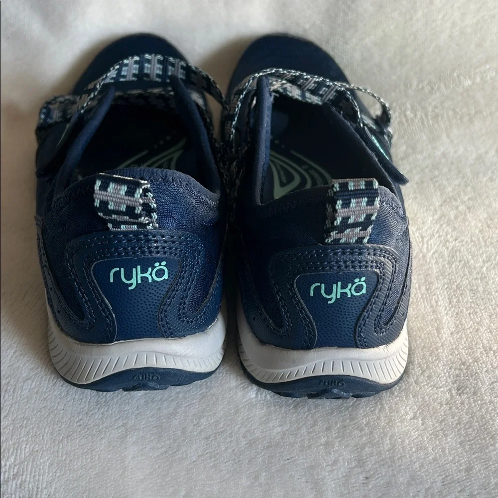Ryka Kailee Mary Jane Sneakerina Sneakers Ballerina Straps Navy Blue Women’s 9.5 - Picture 3 of 9